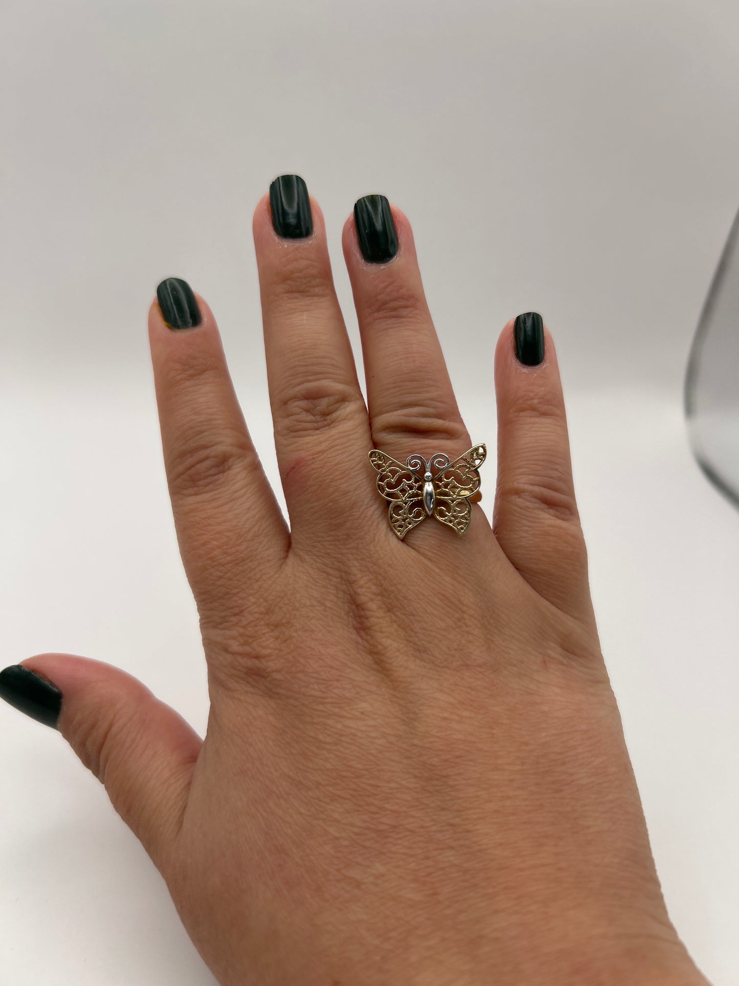 Anillo mariposa 10 k