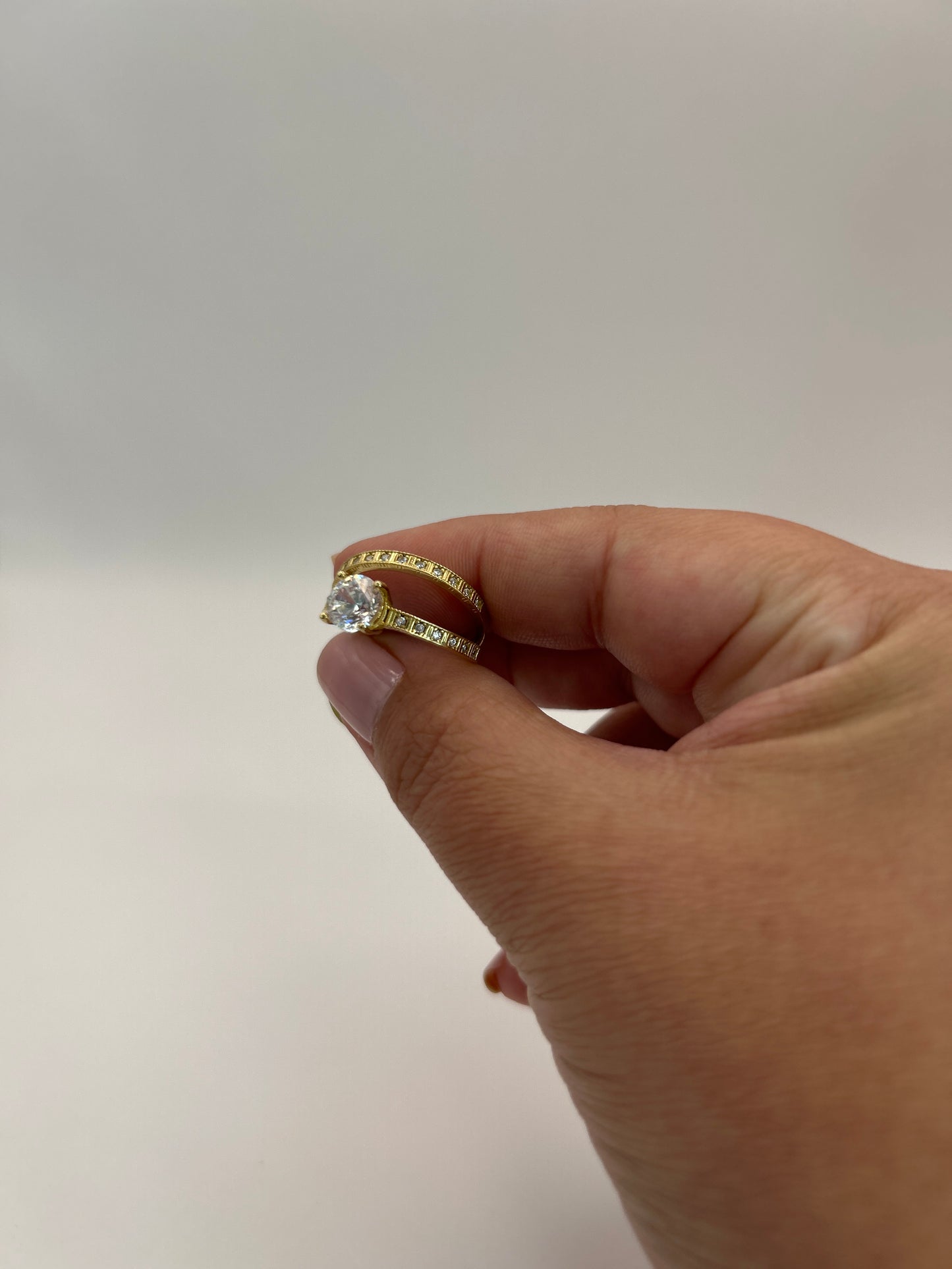 Anillo compromiso 10 k