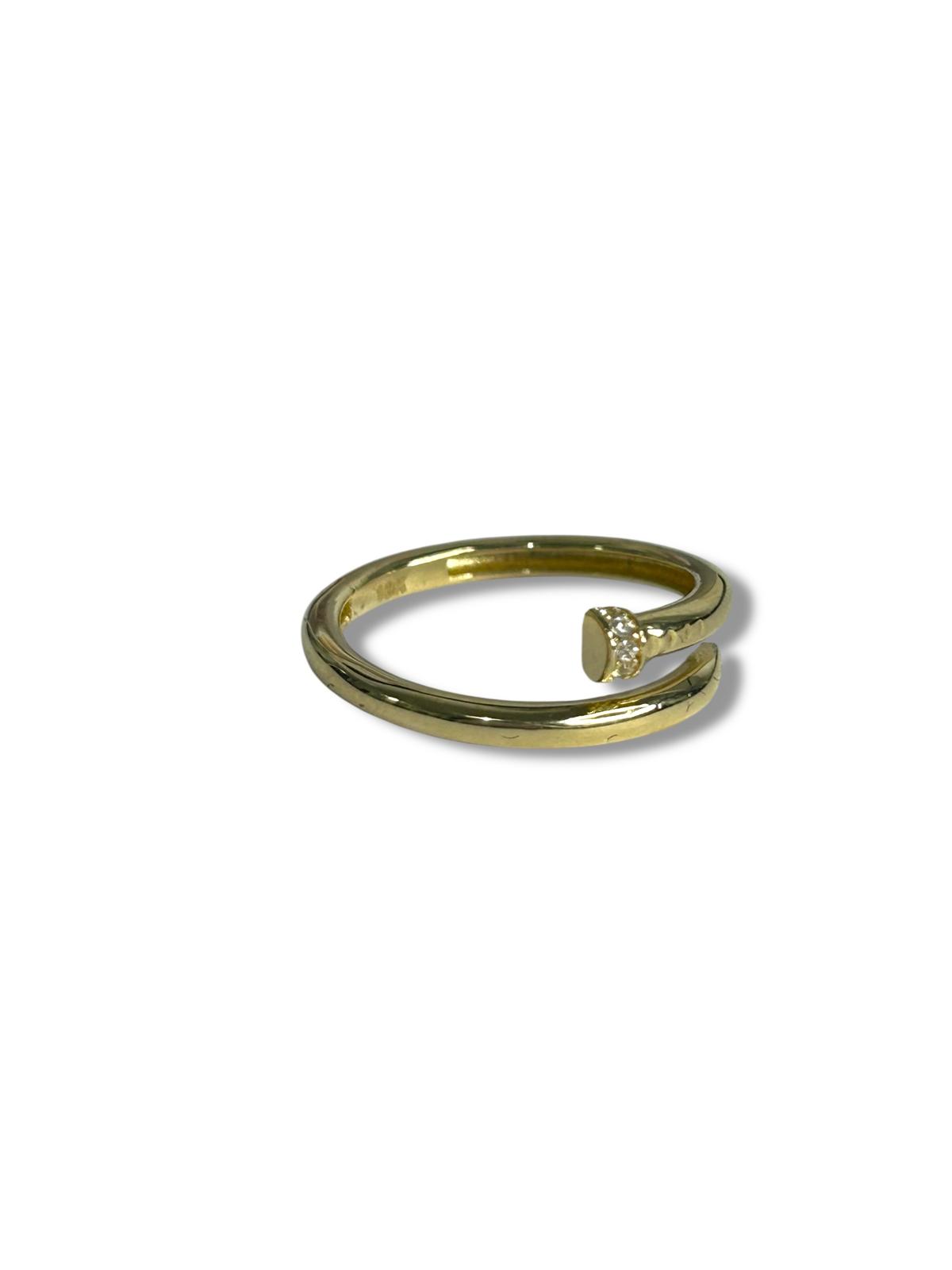 Anillo clavo 10k