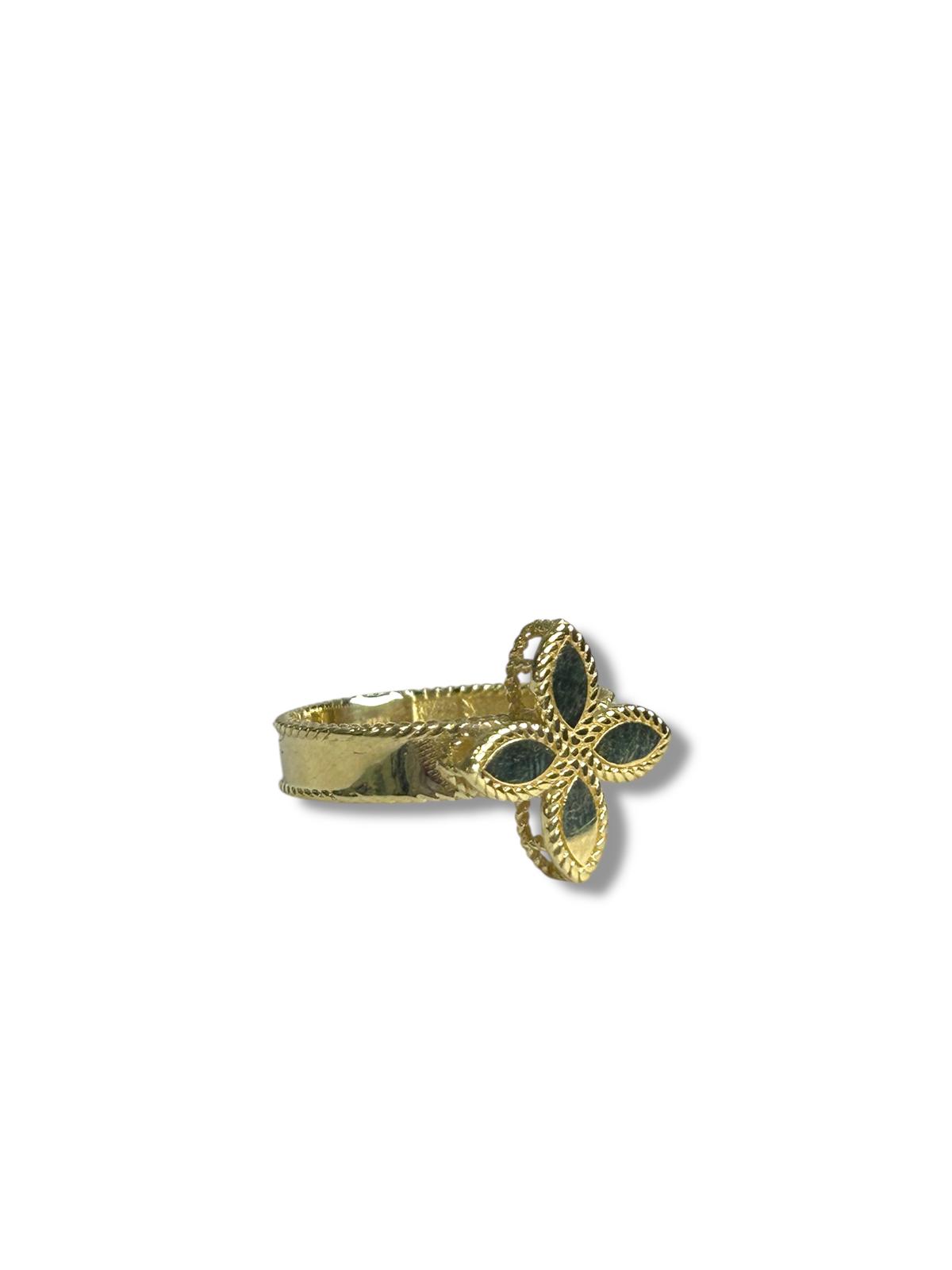 Anillo flor 10k