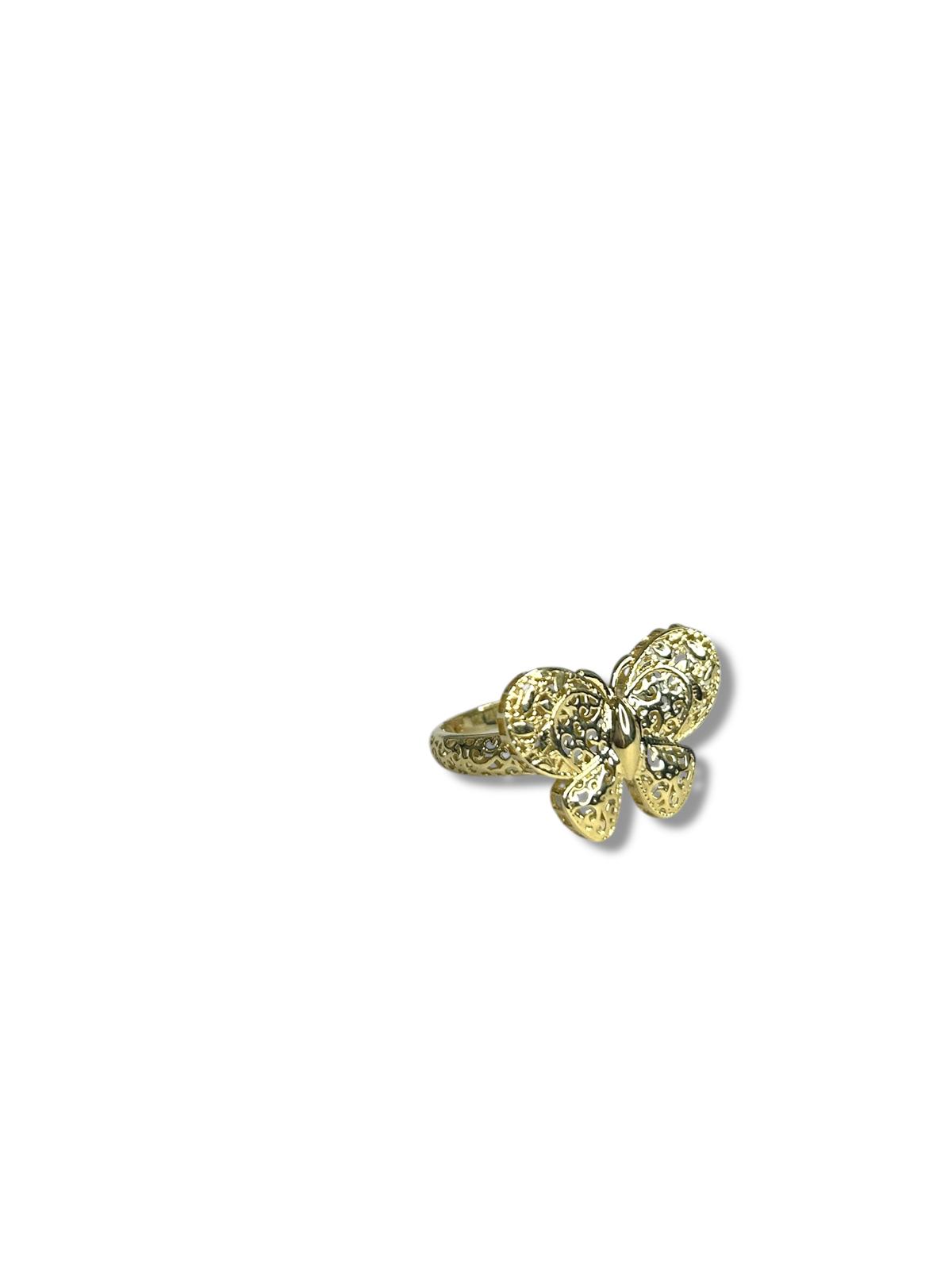Anillo mariposa 10k