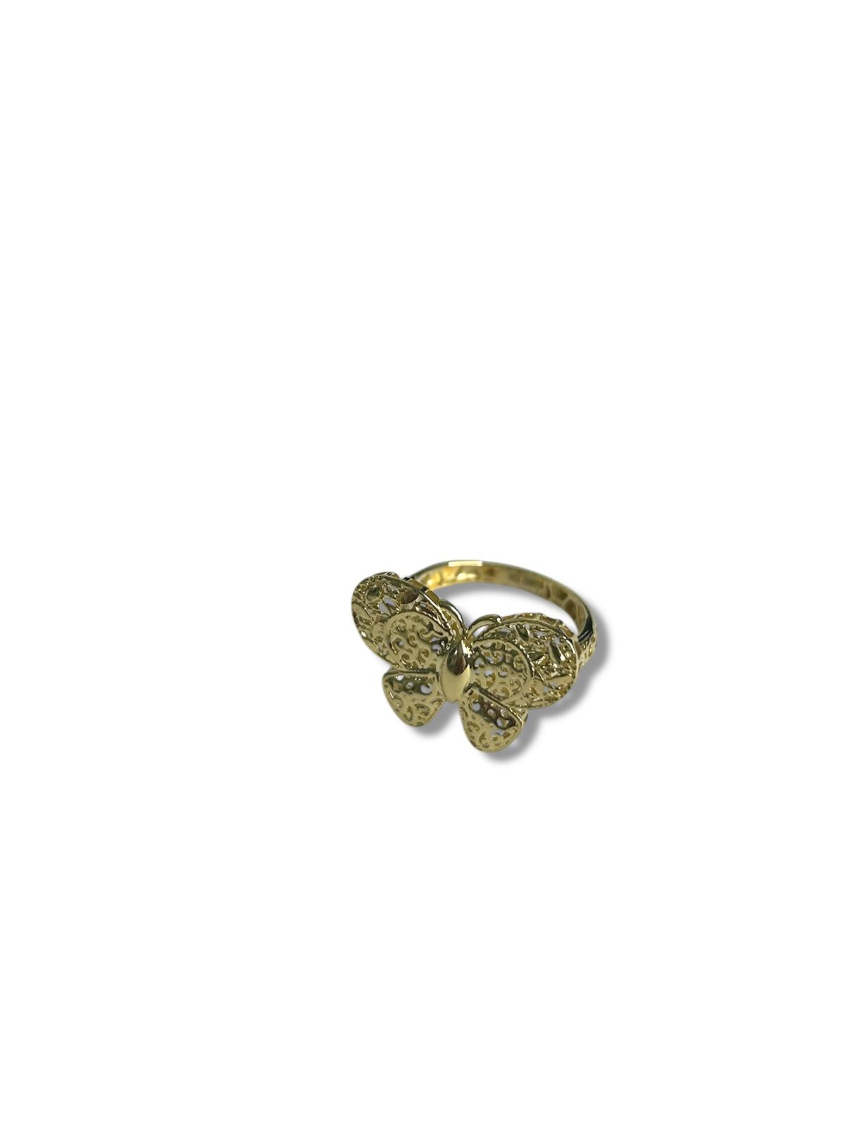 Anillo mariposa 10k