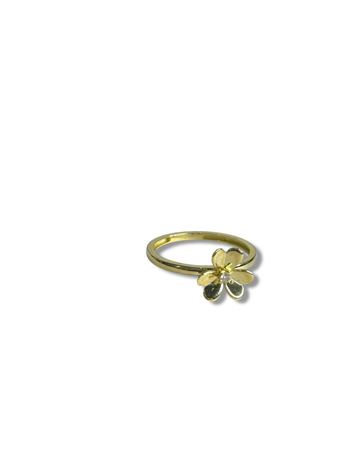 Anillo flor 10k