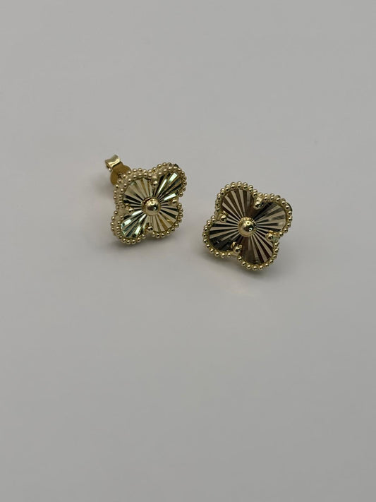 Aretes Flor medium 10k