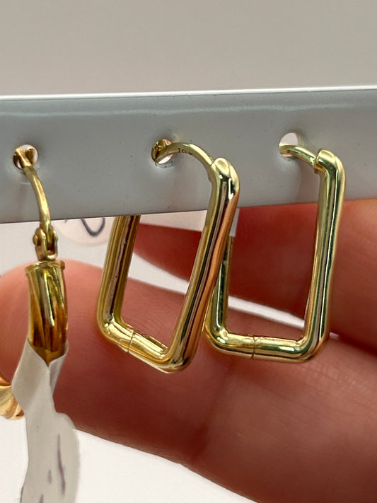 Aretes argollas 10 k