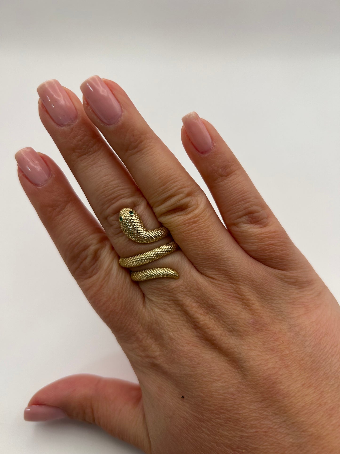 Anillo serpiente 10 k size 7