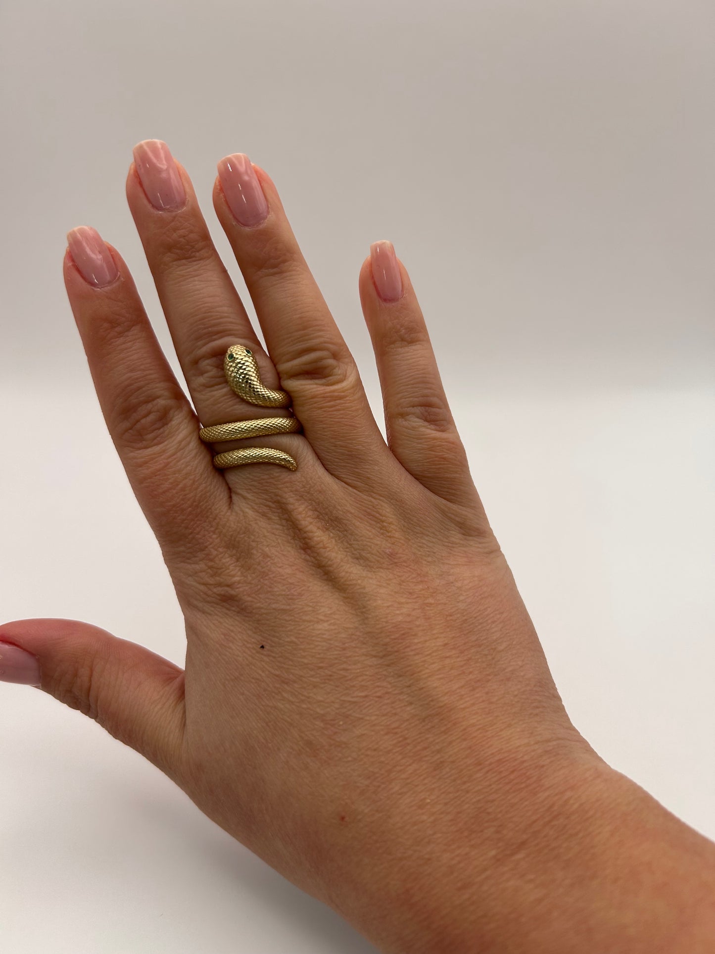 Anillo serpiente 10 k size 7