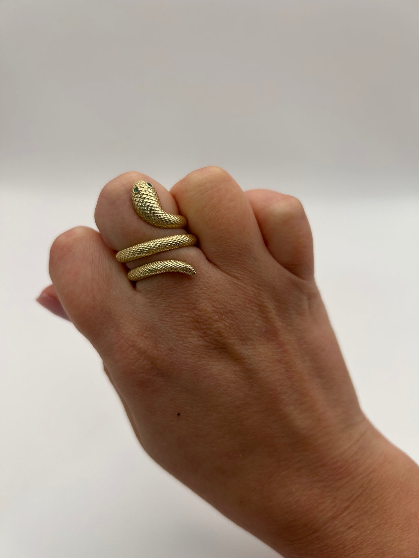 Anillo serpiente 10 k size 7