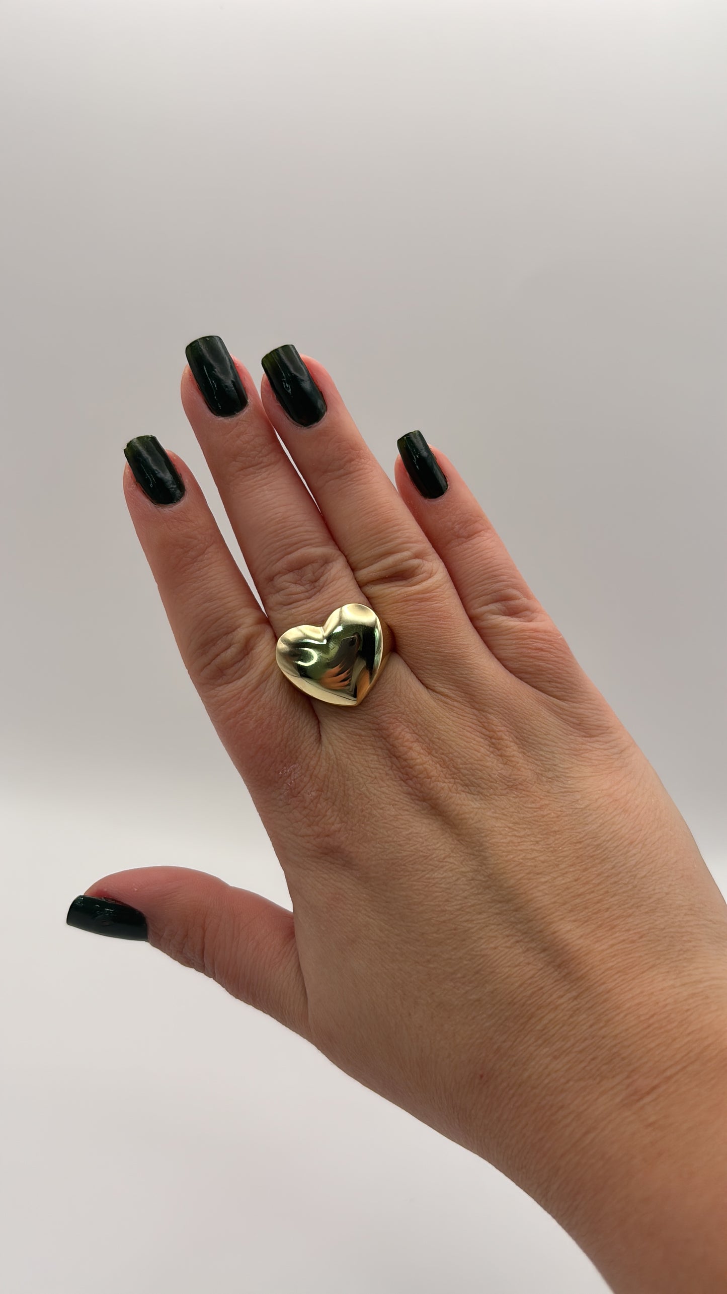 Anillo corazón 10 k size 7