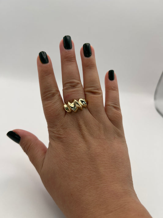 Anillo torcido 10 k