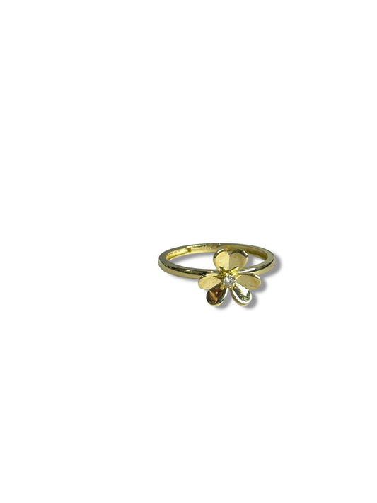 Anillo flor 10k